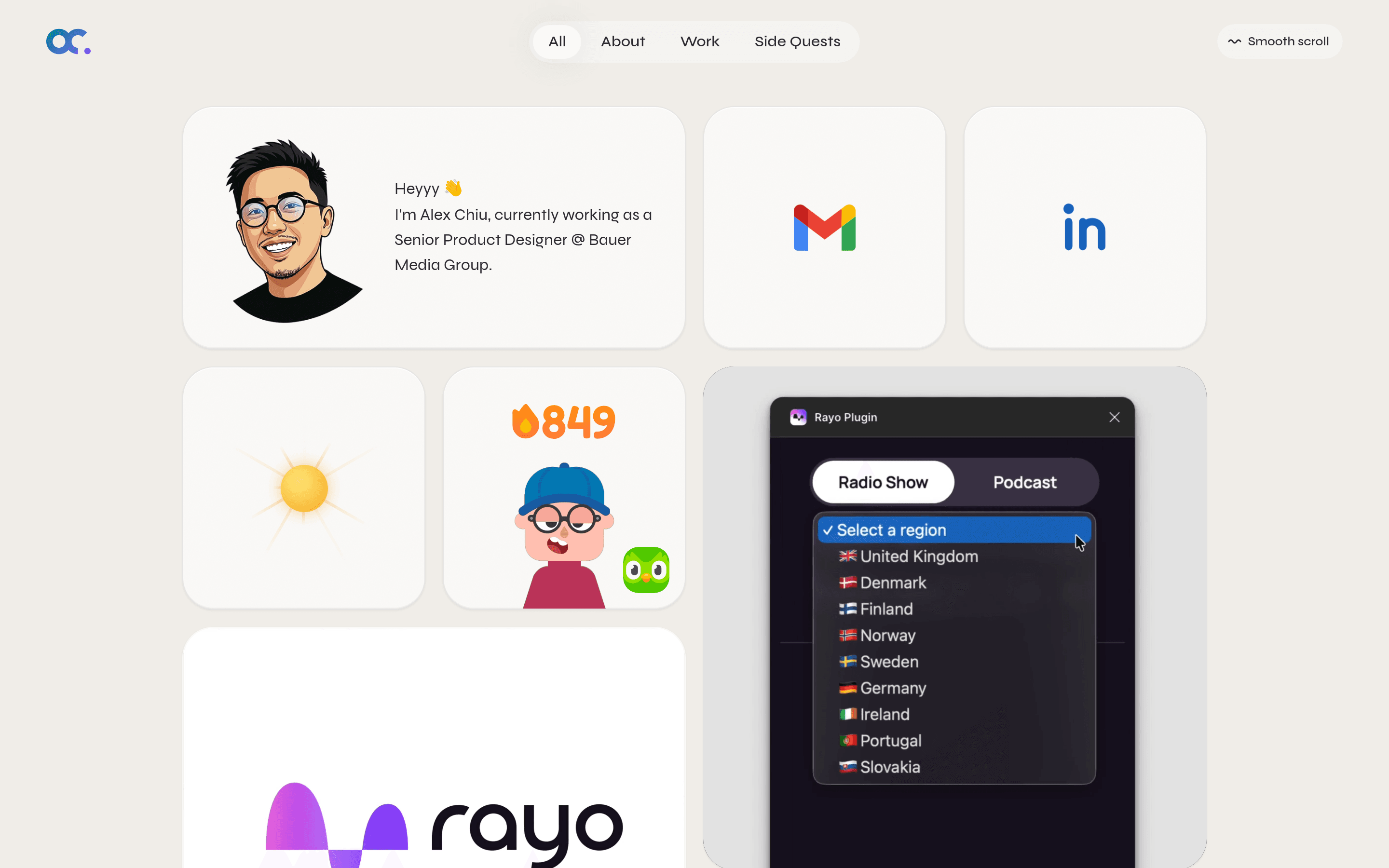 Alex Chiu's portfolio