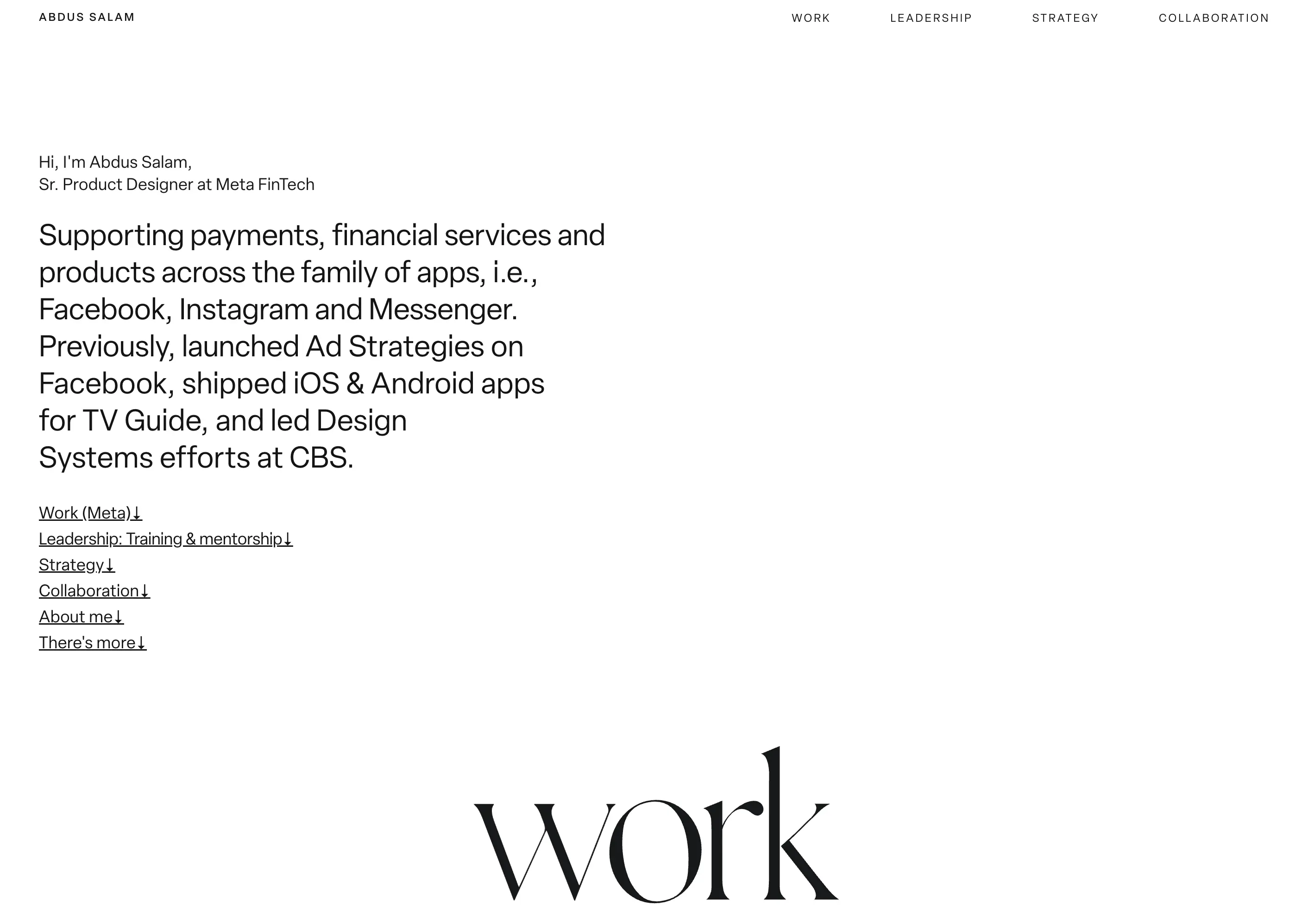 Abdus Salam's portfolio