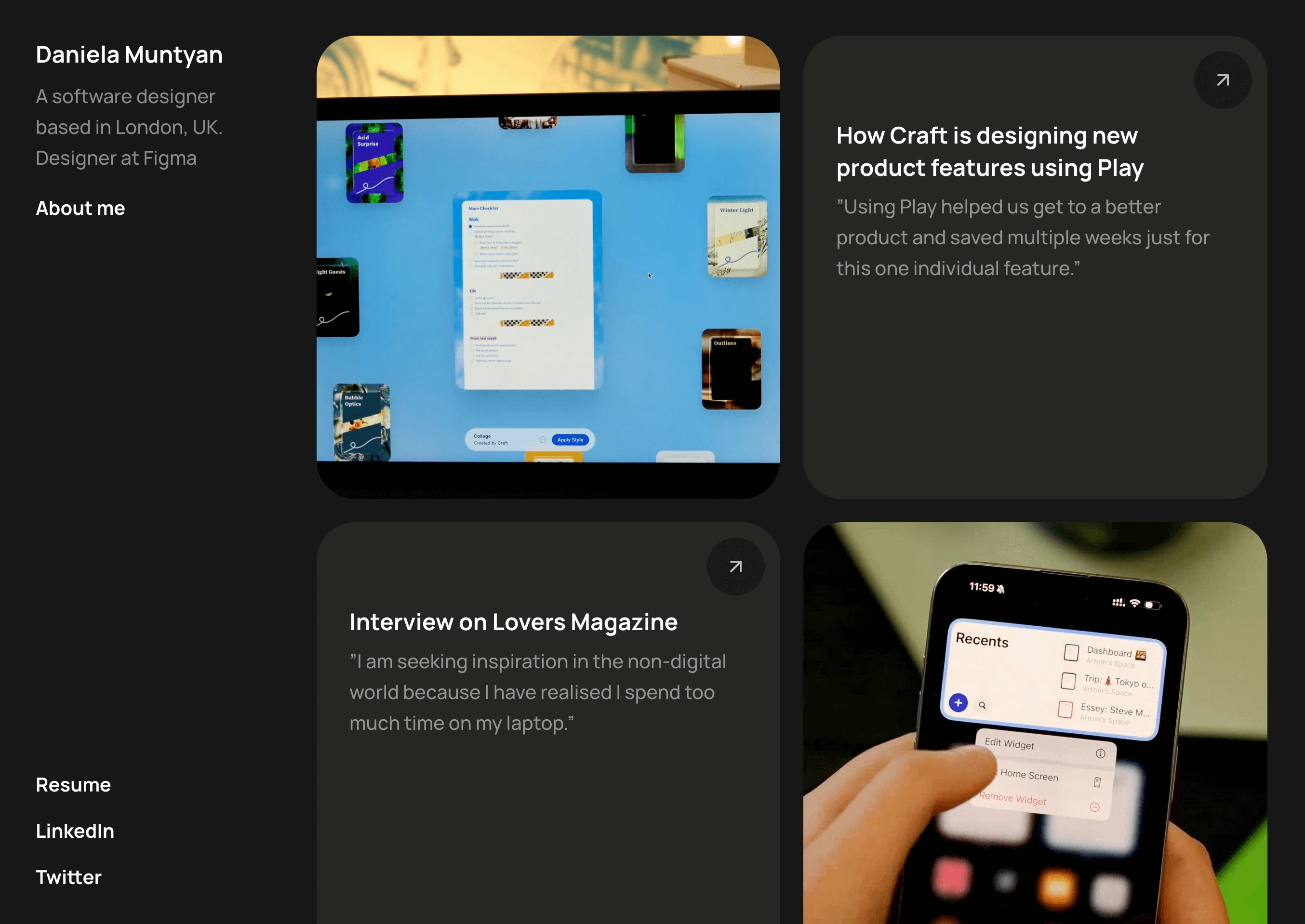 Daniela Muntyan's portfolio