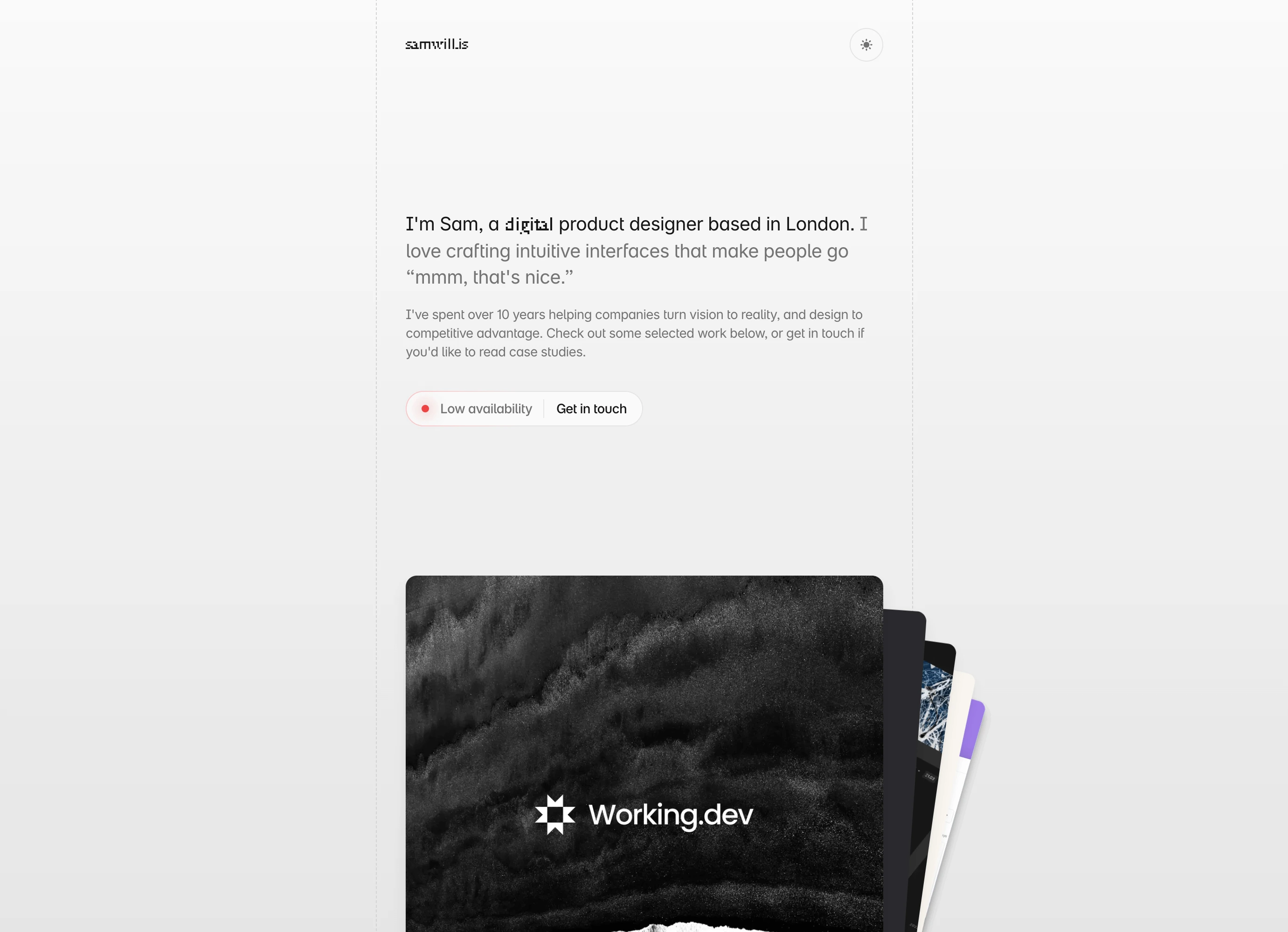 Sam Willis's portfolio