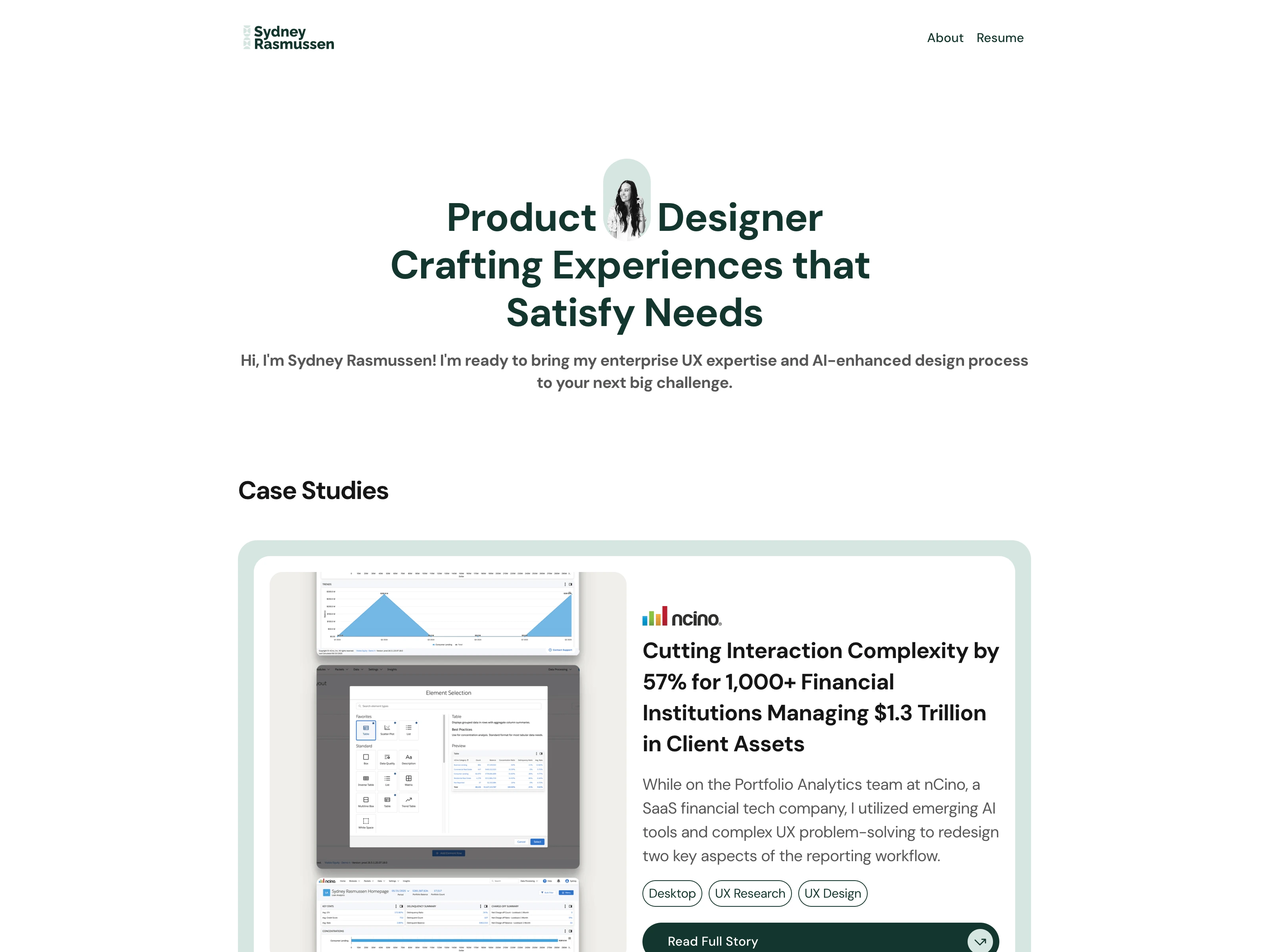 Sydney Rasmussen's portfolio